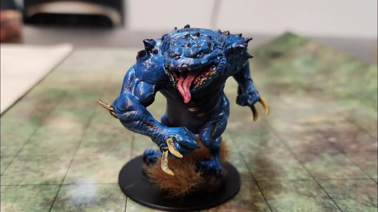 Monster Painting - Blue Slaad