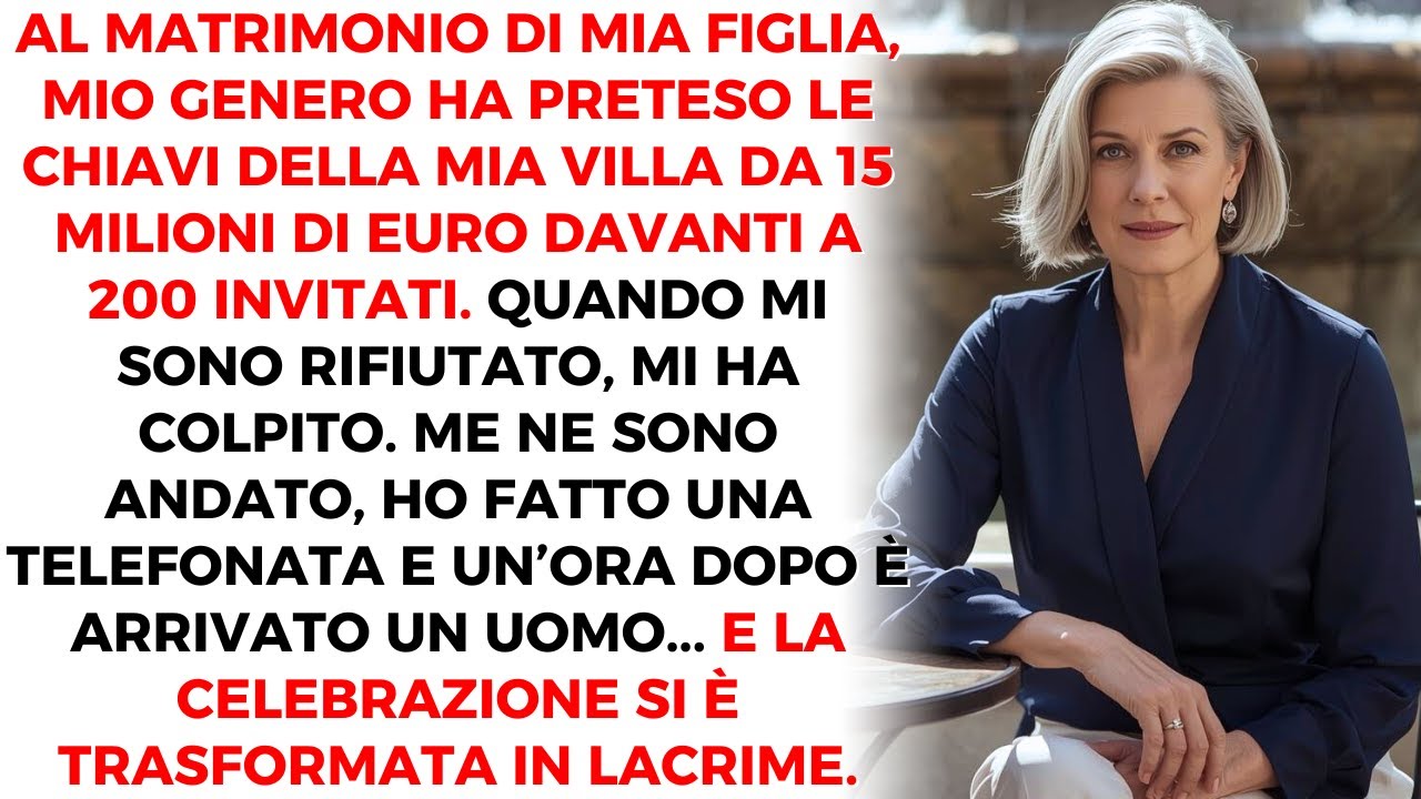 Mio Genero Mi Ha Aggredito Davanti A Tutti Al Matrimonio, Pretendendo Le Chiavi Della Mia Villa 15M