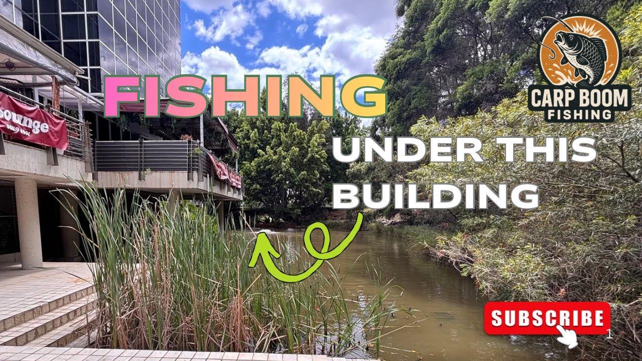 Fishing directly under a building