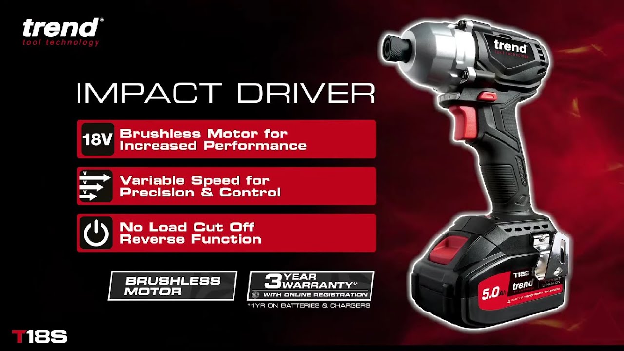 Trend T18S/IDB 18v Brushless Impact Driver