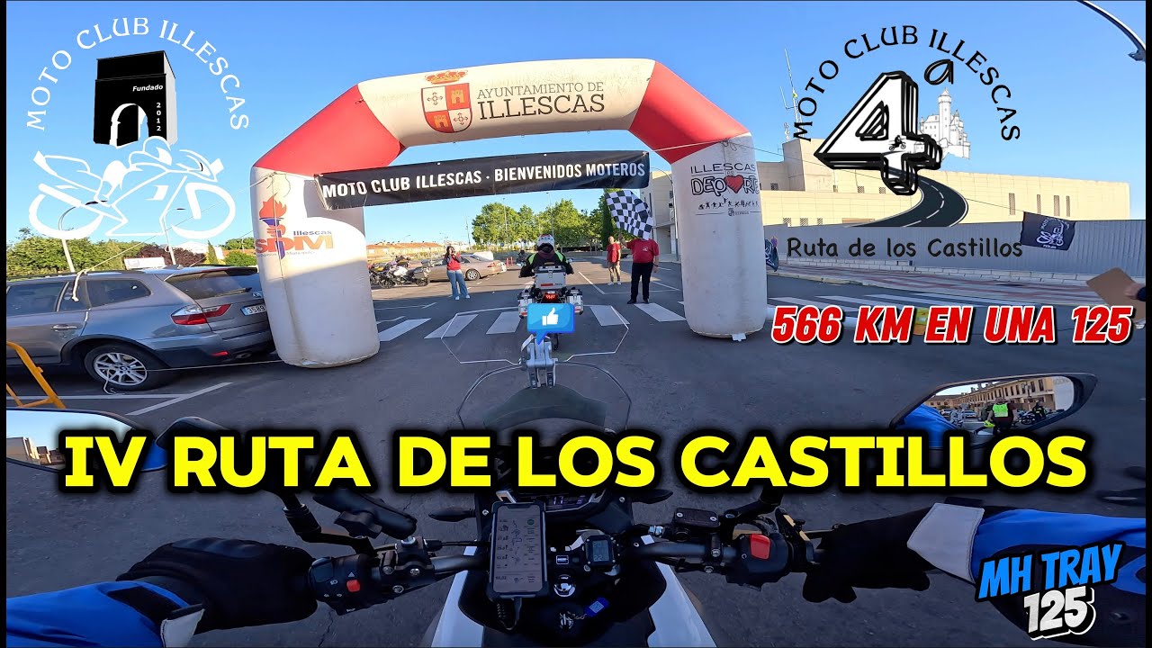 IV RUTA DE LOS CASTILLOS en Moto 125 - MotoClub Illescas / MH TRAY 125 #Ruta #motovlog #trail #moto