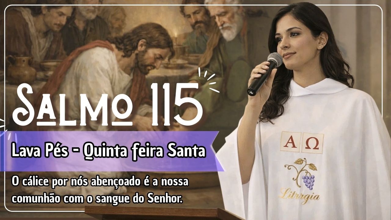 Salmo 115 - O cálice por nós abençoado é a nossa comunhão com o sangue do Senhor - Lava Pés