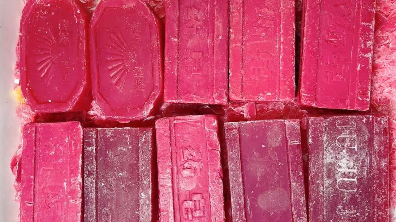 ASMR cutting dry soap/oddly carving soap/satisfying relaxing crunchy sounds/Crushing soap ASMR #4532
