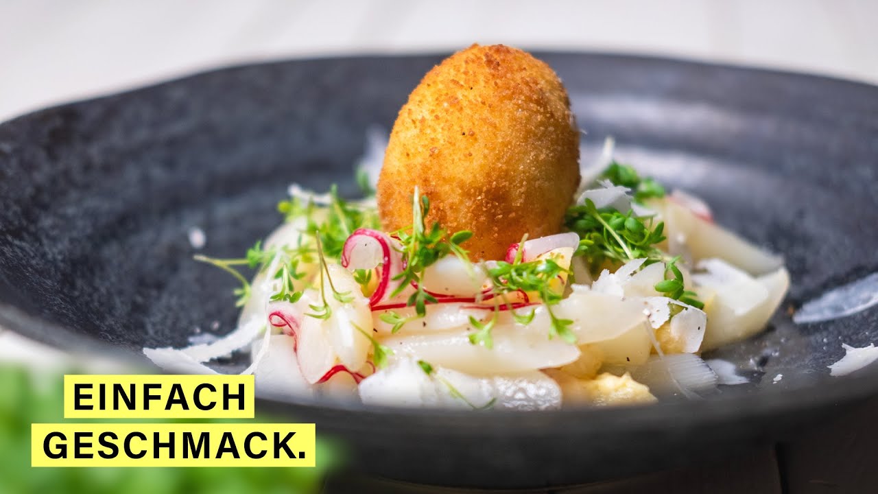 SPARGELSALAT REZEPT mit gebackenem Ei | Vorspeise Ostermenü | einfachgeschmack