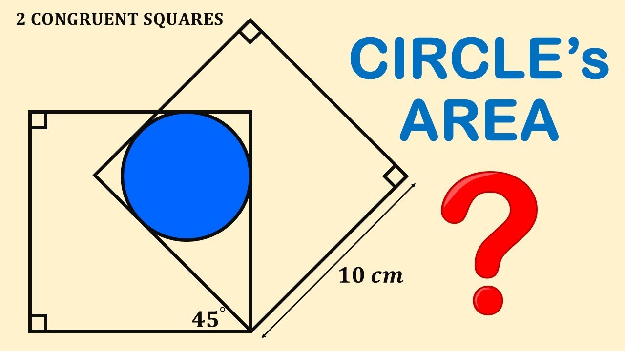Unlocking the Enclosed Circle Area Challenge #maths #geometry