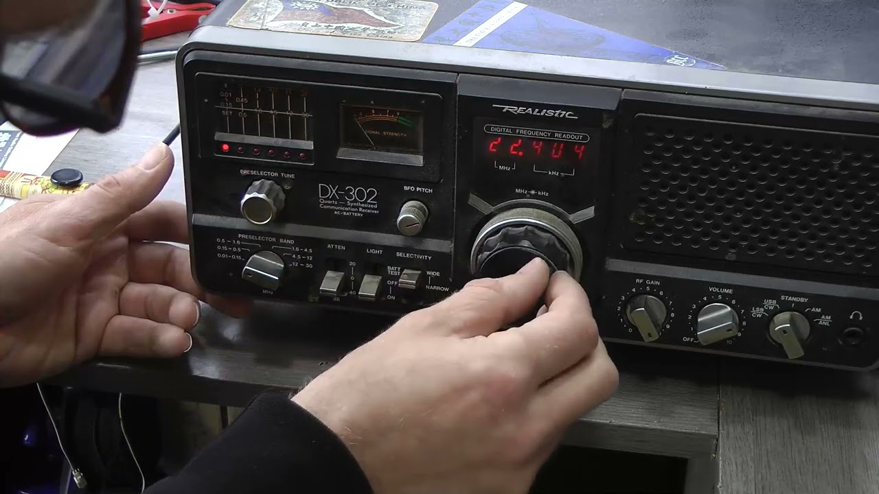 realistic dx-302 receiver, cleaning up a carboot treasure