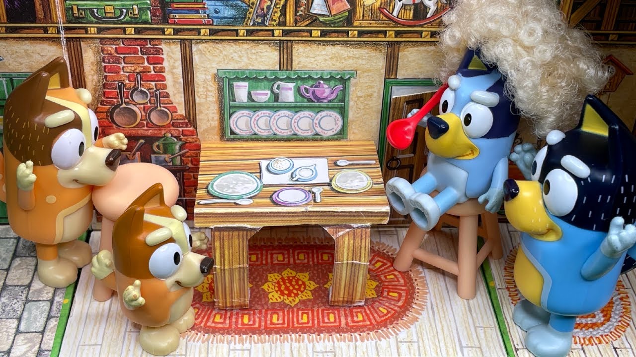 Bluey Plays Goldilocks in Goldilocks and the Three Bears Fairy Tale