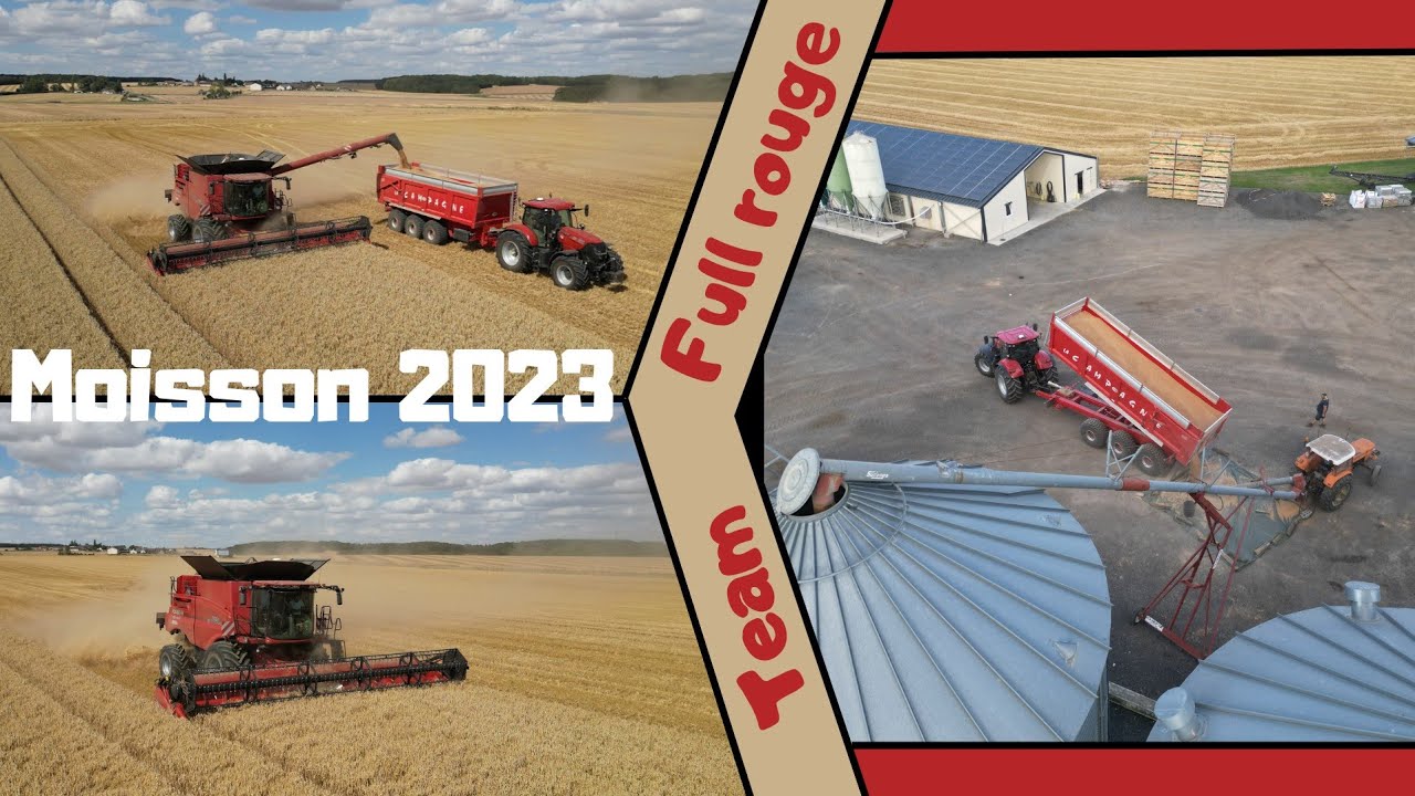 🤠🔴Team Case IH pour cette ferme &agrave; la Moisson 2023 !🔴🤠