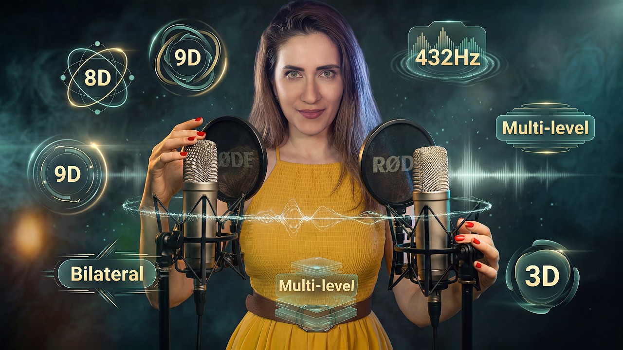 ASMR 432 hz, 3D,  MULTINIVEL, 8D, 9D Y BILATERAL! Tu Eliges | Asmr espa&ntilde;ol | Asmr with Sasha