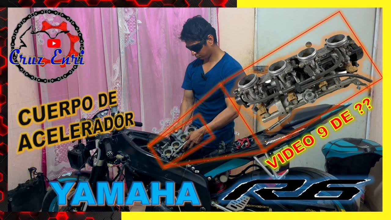 🛠️ COMO DESMONTAR CUERPO DE ACELERACION🔧 Yamaha R6 🏍️ EP-9 DE ??