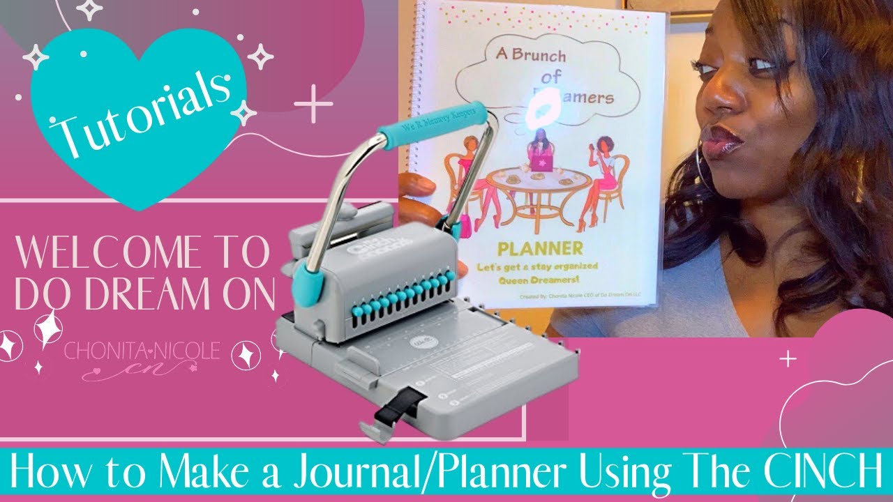 How to Bind a Journal Using The CINCH Machine DIY Planner or Journal