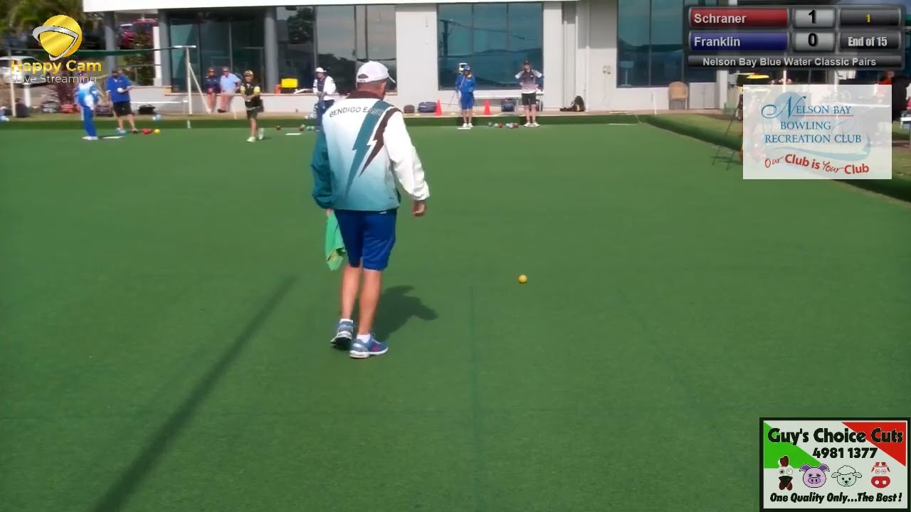 Nelson Bay Blue Water Classic Pairs Schraner vs Fong - Lawn Bowls