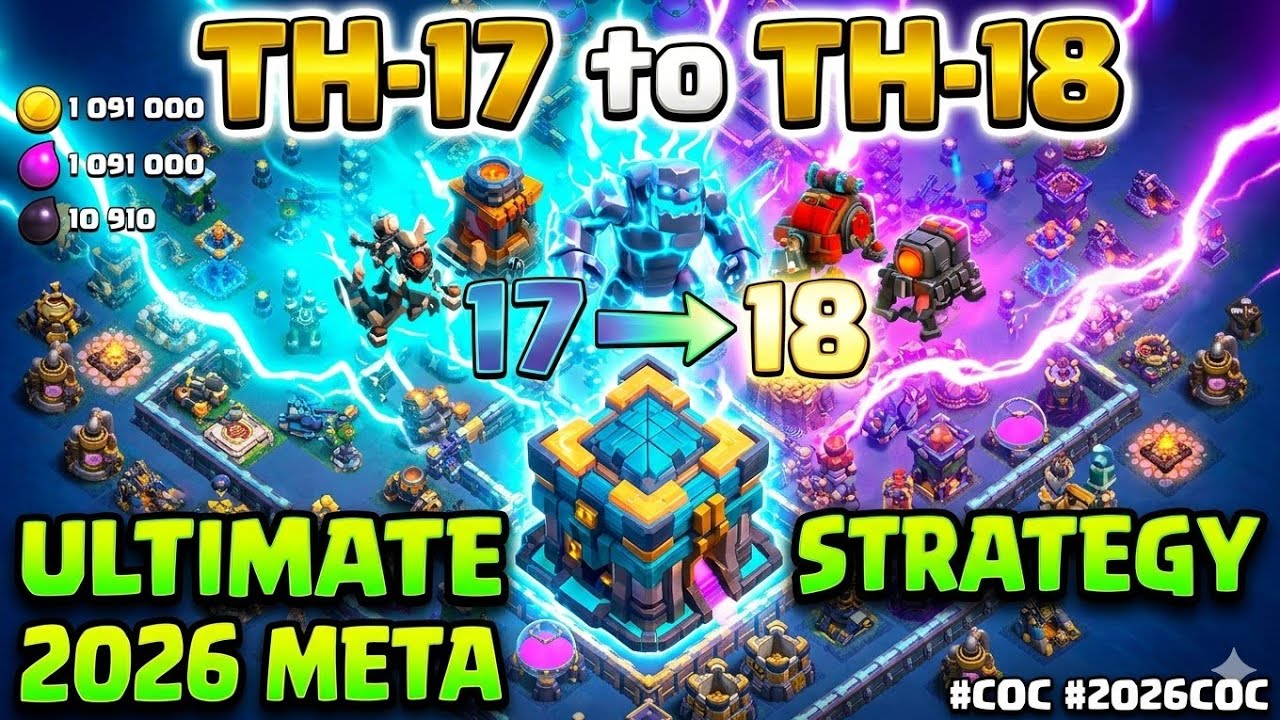 ​BEST TH17 to TH18 Attack Strategies | 2026 COC Guide (100% 3-Stars!)
