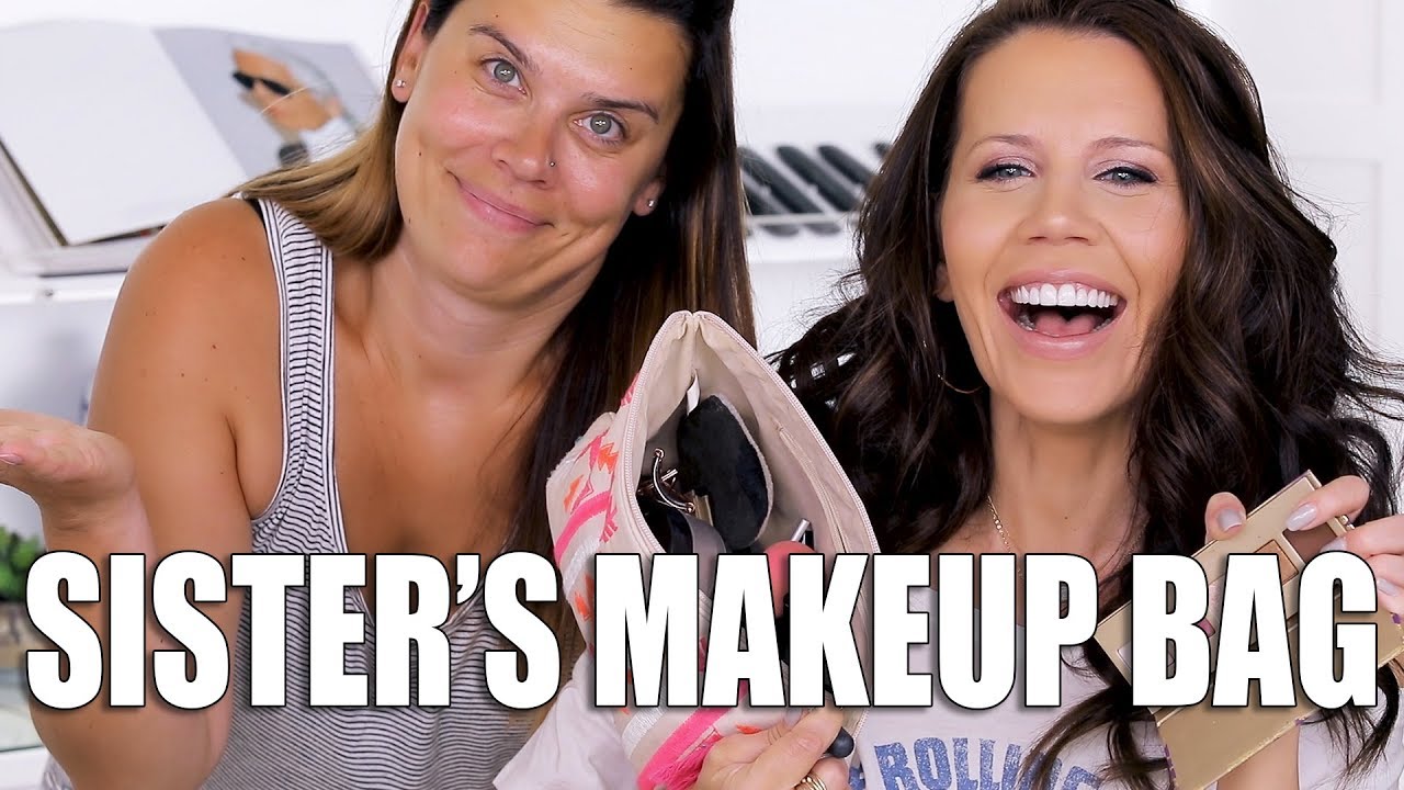FULL FACE USING SISTERS MAKEUP BAG