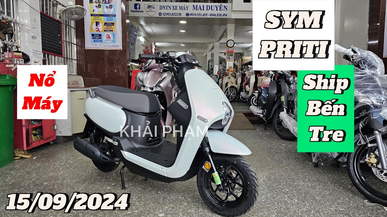 Tiếp tục Nổ Máy và ship SYM PRITI 50cc đi Bến Tre ngày 16?09/24 tại CH Mai Duyên. Khải Phạm #sym