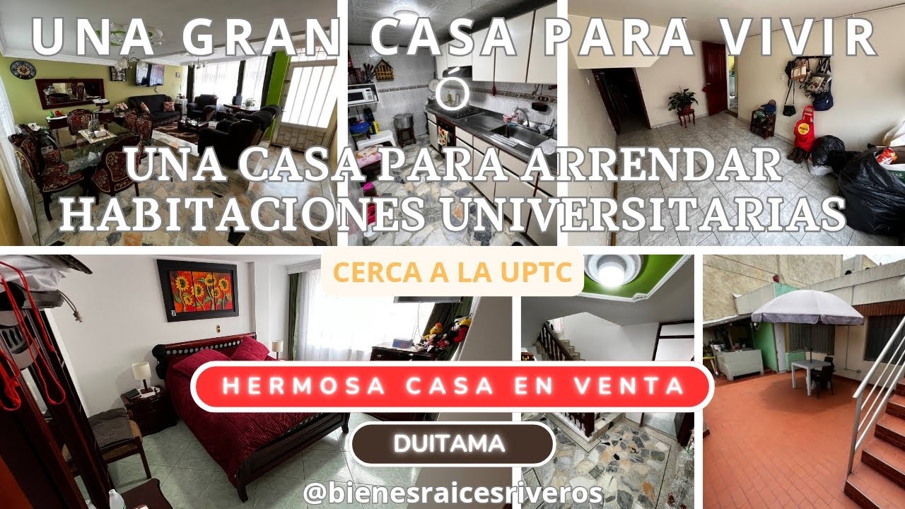 😍 HERMOSA Y MUY AMPLIA CASA PARA VIVIR Ó PARA GENERAR INGRESOS POR RENTA UNIVERSITARIA 🏠