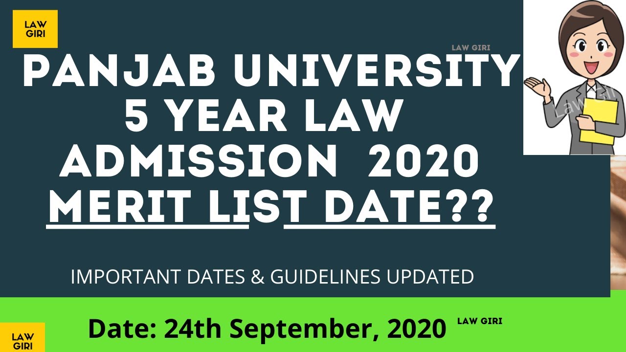 Panjab University 5 year Law Counselling Update| Punjab University BA LLB Admission 2020| UILS 2020