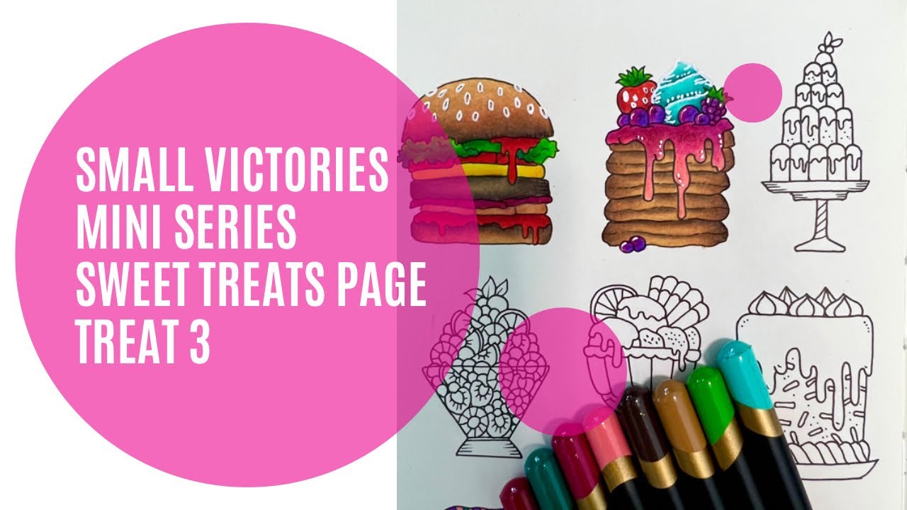 Small Victories Mini Series Sweet Treats Page | Treat 3 Crumpets | Johanna Basford | Adult Colouring
