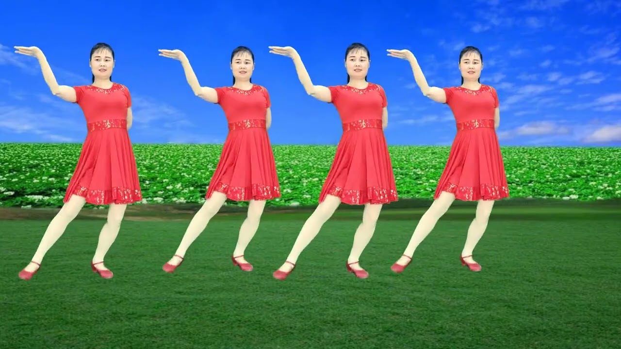 新版64步网红广场舞《小阿妹》歌醉舞美，好跳轻松学会