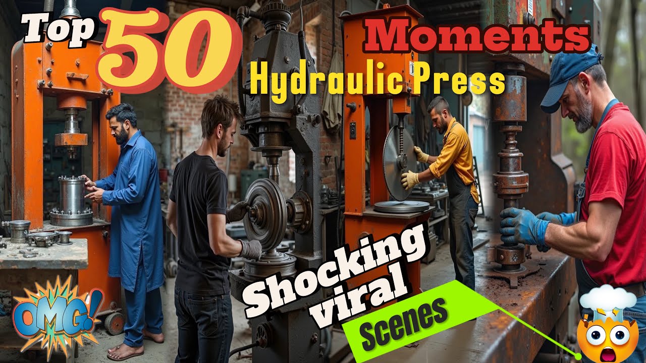 Top 50 Unbelievable Hydraulic Press Viral Moments 😱 | Must-See Compilation Video…