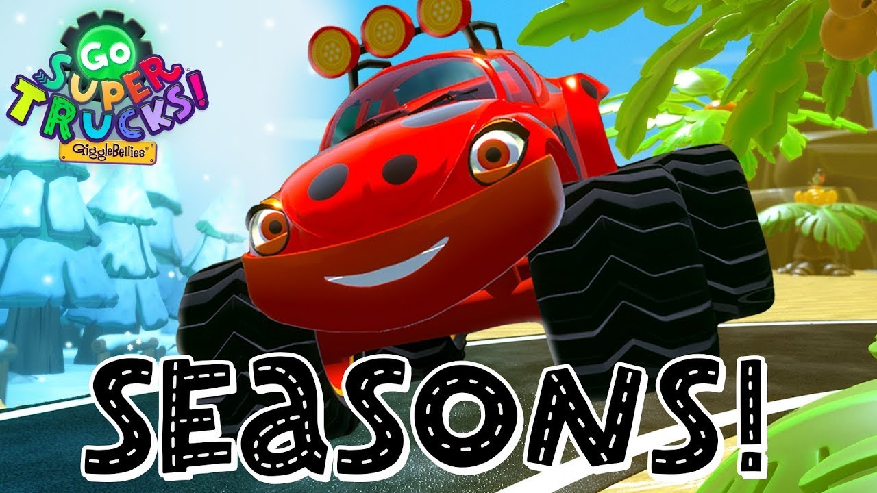 ⚠️ NEW ⚠️ Learn The Seasons! | Monster Truck Learning Song | Go Super Trucks!