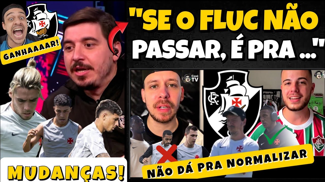 SPINELLI TEM MISSÃO NO VASCO: ABALAR O FLUC | X1 NA CAZÉ TV ENTRE VASCAÍNO E TRICOLOR CHAMA ATENÇÃO.