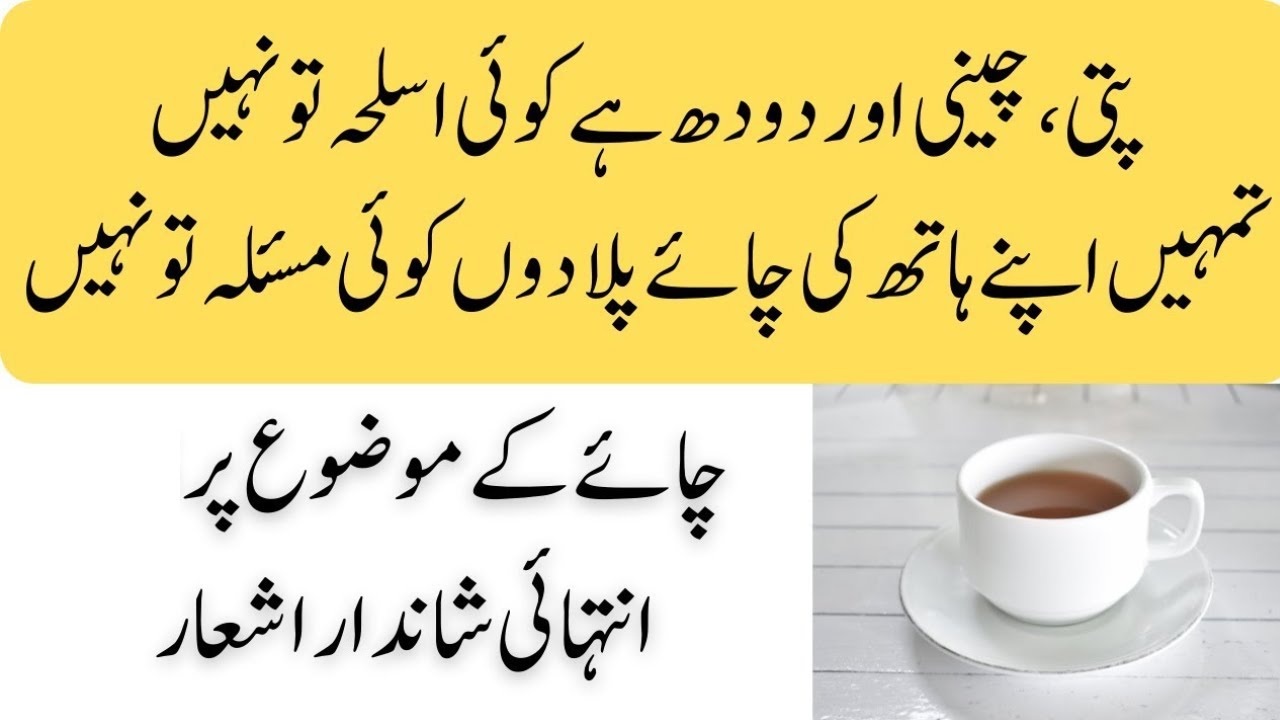 Chai Wali Shayri For Tea Lover/Tea Cup With Beautiful Poetry