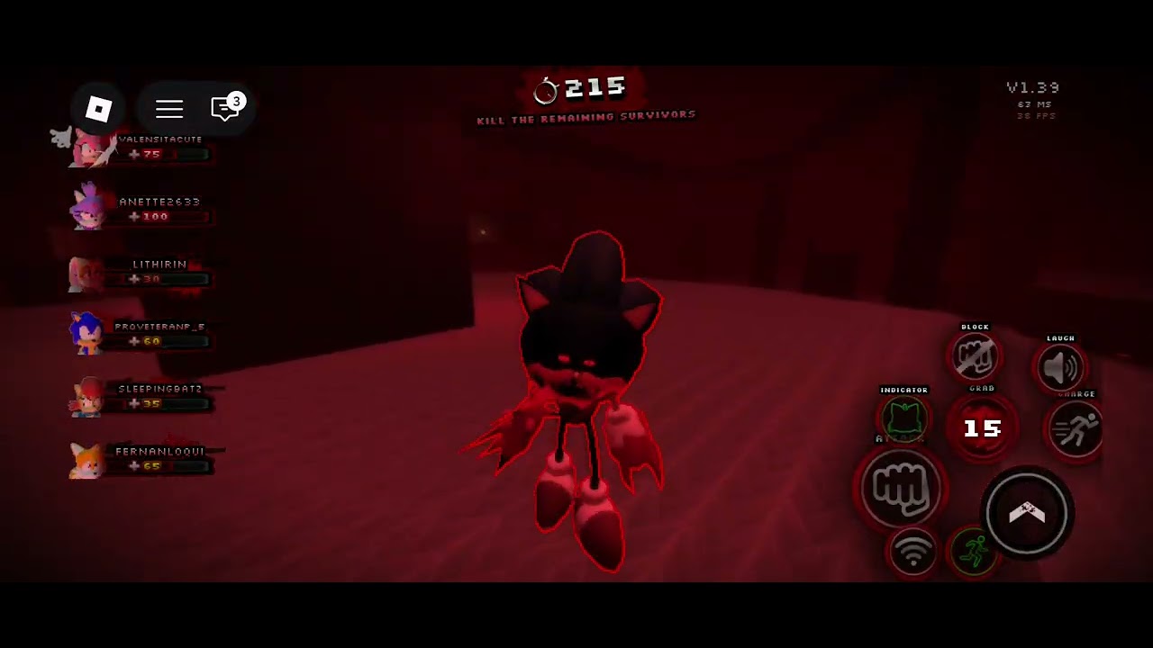 Playing sonic exe disaster part 5 Roblox 
