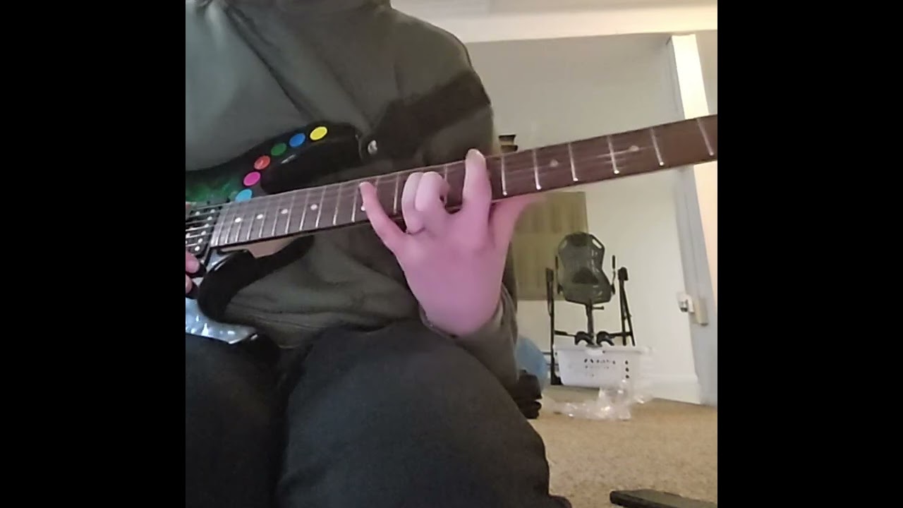 Ok edwin, here: I played crazy train.  its easy but im tired so I didnt do the riff a bunch of times