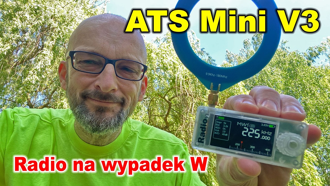 ATS Mini V3 - miniaturowy globalny odbiornik radiowy na godzinę W