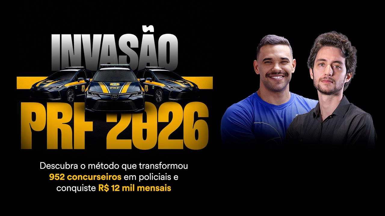 Invasão PRF 2026 - Descubra o método que transformou 952 concurseiros em policiais