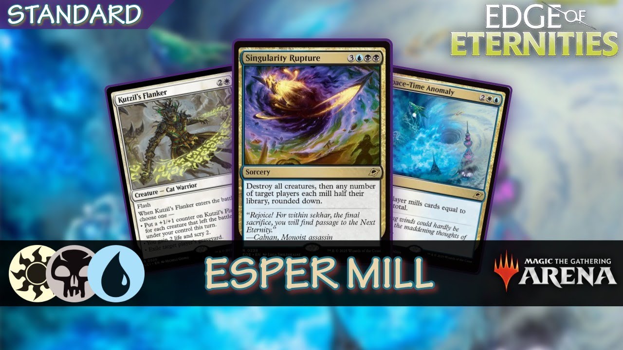 ⚪🔵⚫  Esper Mill Control | Standard MTG Arena EOE