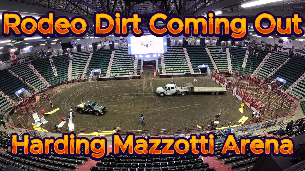 Rodeo Is Over, Take The Dirt Out To Change The Harding Mazzotti Arena From Horses Back To Hockey