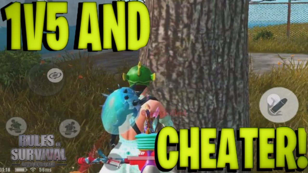 1v5 Fireteam Montage! He called me a cheater ! Rules Of Survival !