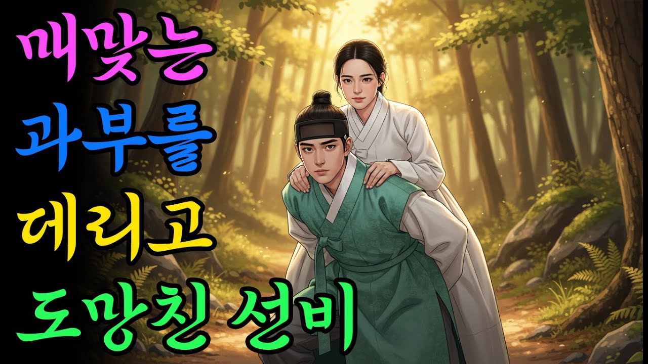 매맞는 과부를 데리고 도망친 선비  | 옛날이야기 | 야담 | 민담 | 설화 | 드라마