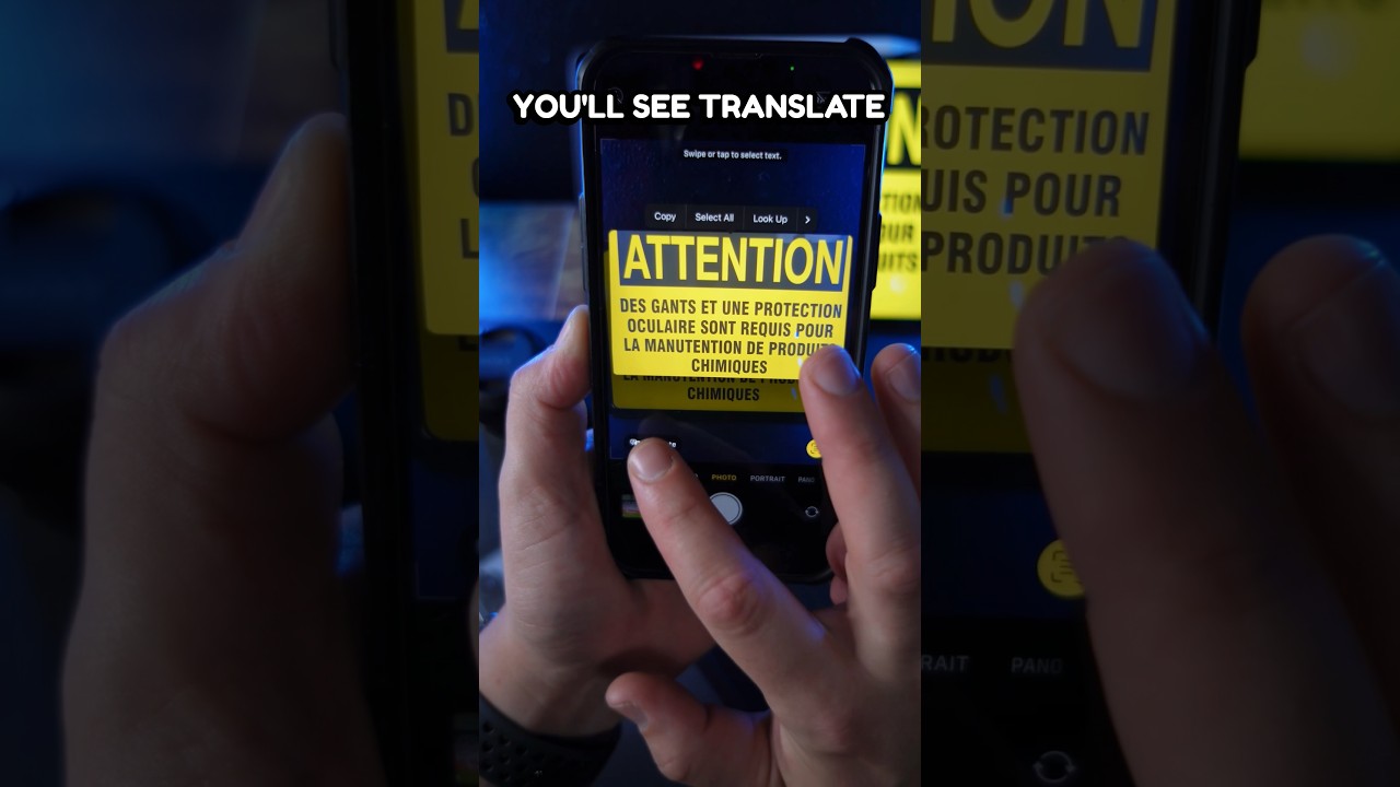 How to Use Your iPhone Camera to Translate Text #iphonetips #cameralanguagetranslation