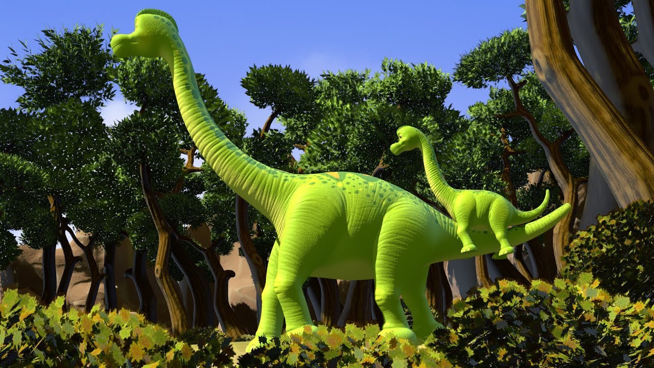 Dinosaur Songs | Brachiosaurus | Tyrannosaurus (T-Rex)  by FunForKidsTV Nursery Rhymes
