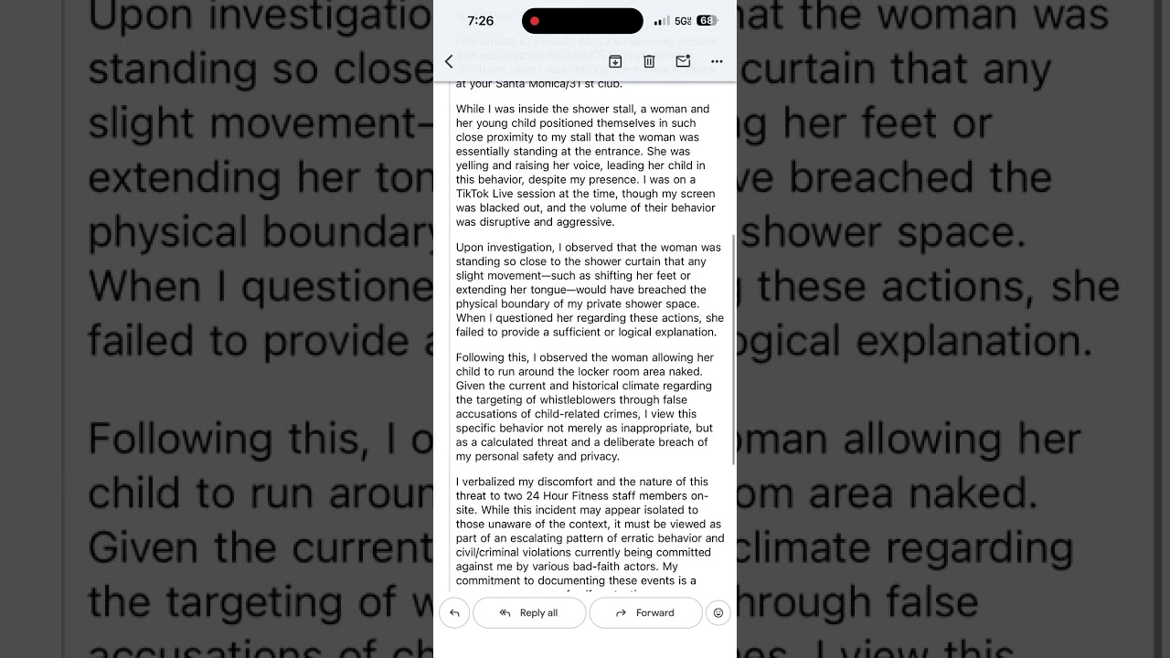 Security Audit: Targeted Harassment, Child Endangerment, and Formal Grievance Records at 24hr
