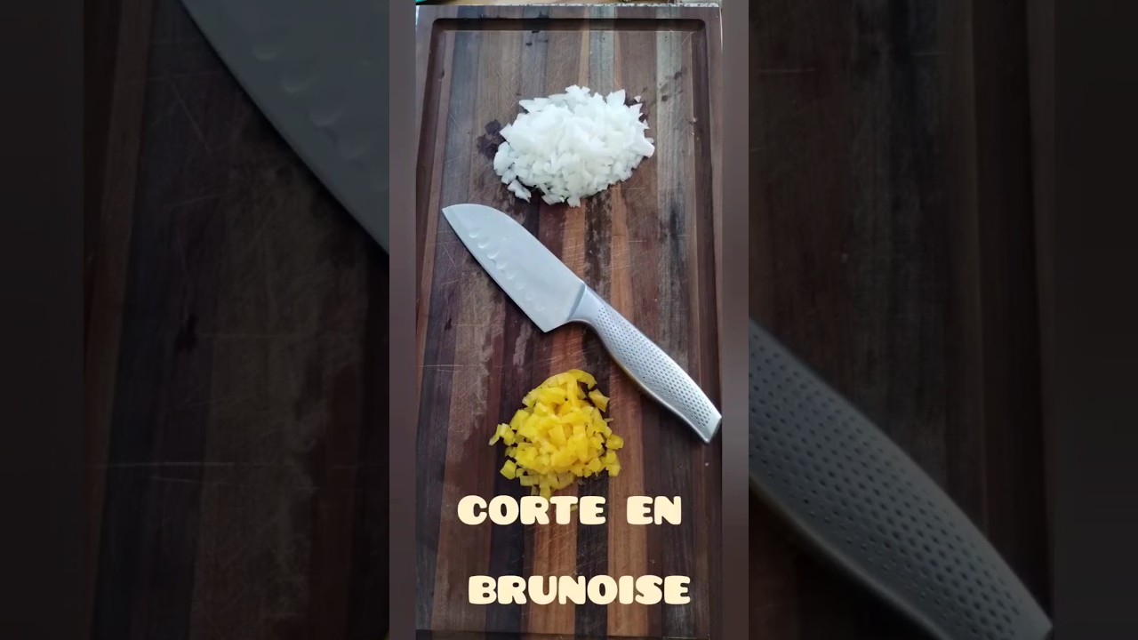 Cómo cortar cebolla y morrón en  brunoise ( ideal para salsas