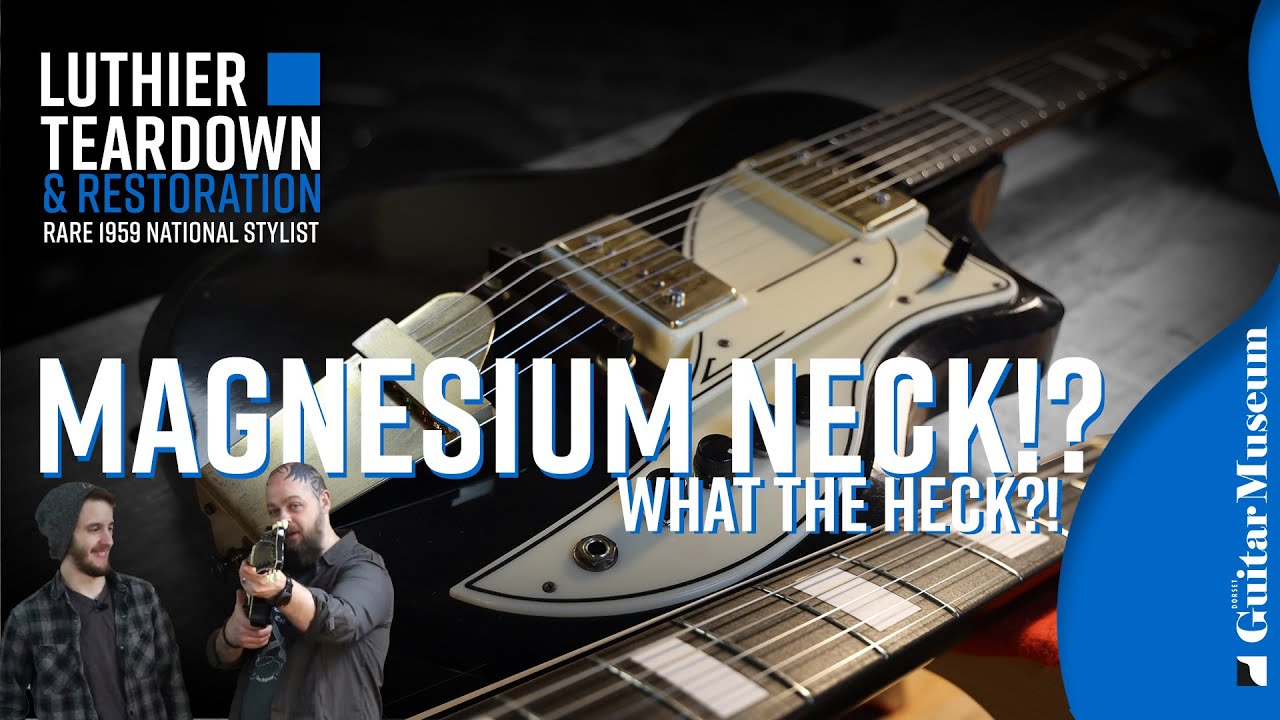 Magnesium Neck?!? WHAT!? 1959's Coolest Guitar? | National Stylist Teardown & Restoration