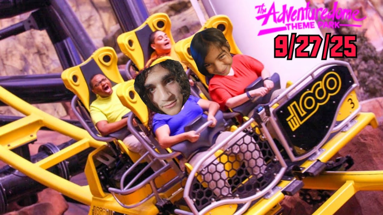 Giuseppe rides the Adventuredome coasters for the first time! | September 2025 Vlog