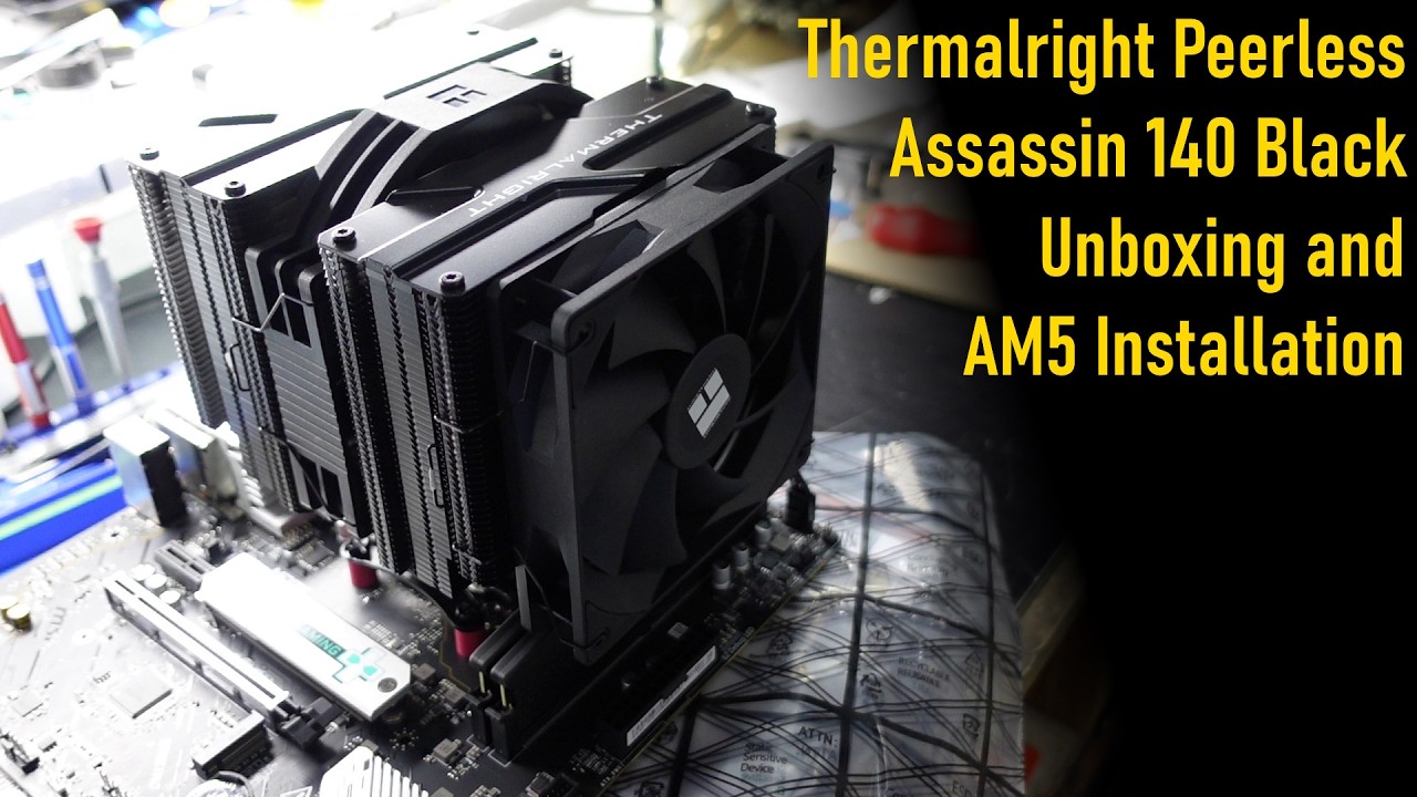 Thermalright Peerless Assassin 140 Black: распаковка и установка на плату AM5.