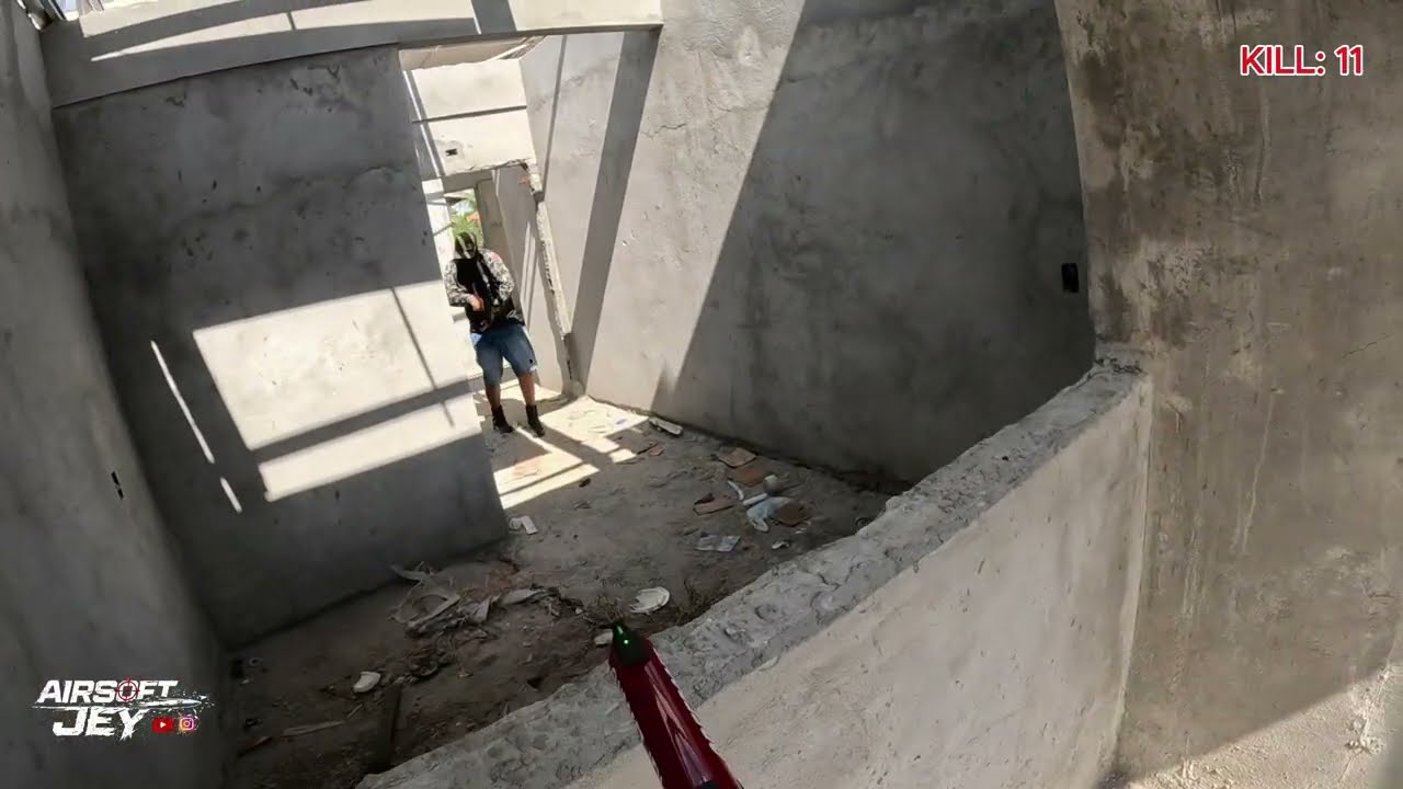 CQB INSANO dentro de uma escola abandonada. GAMEPLAY AIRSOFT