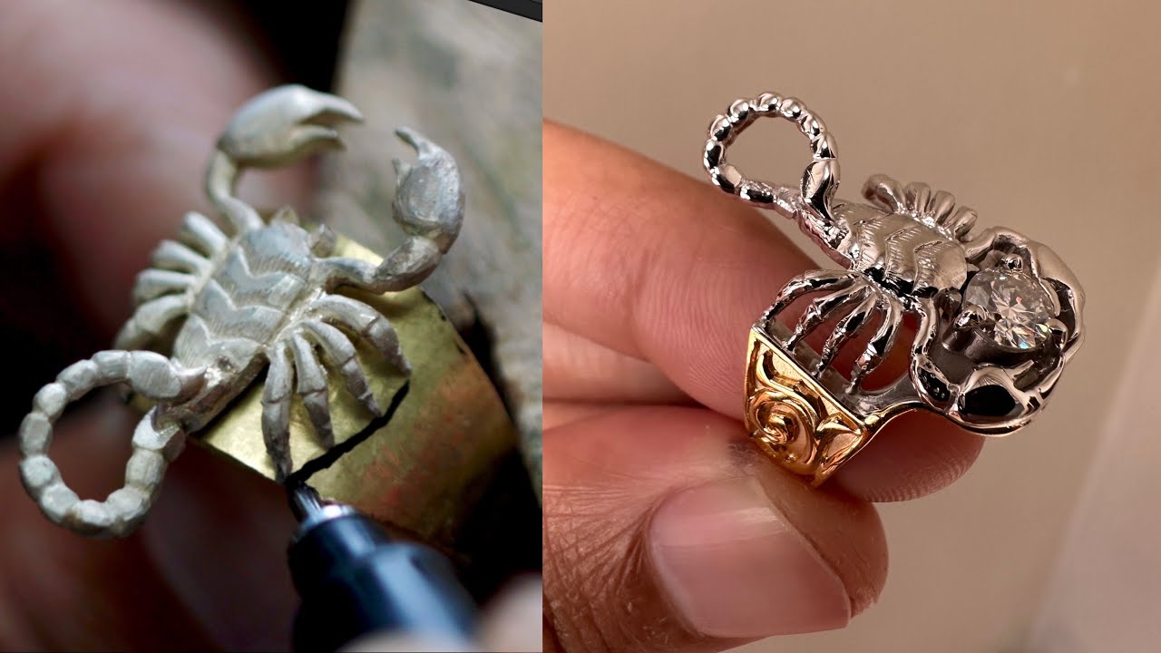 how to make a scorpion ring - how custom rings are made
