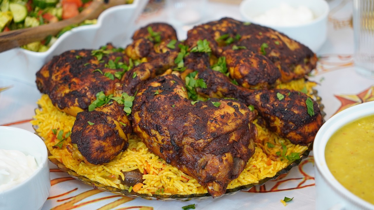 أطيب كبسة دجاج بالفرن بطعم المطاعم 🔥 سر النكهة اللي بخلي الكل يطلبها! 😍