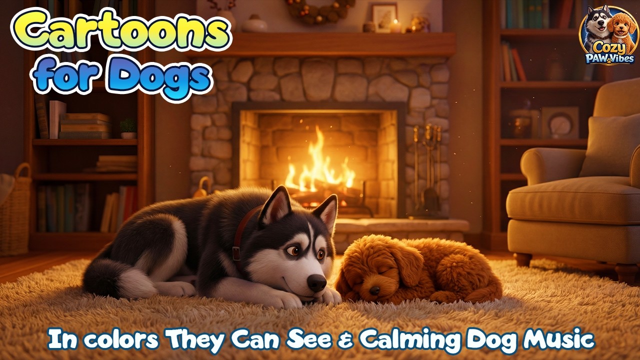 МУЛЬТФИЛЬМЫ ДЛЯ СОБАК 🐶 Успокаивающая музыка для тревожных собак
