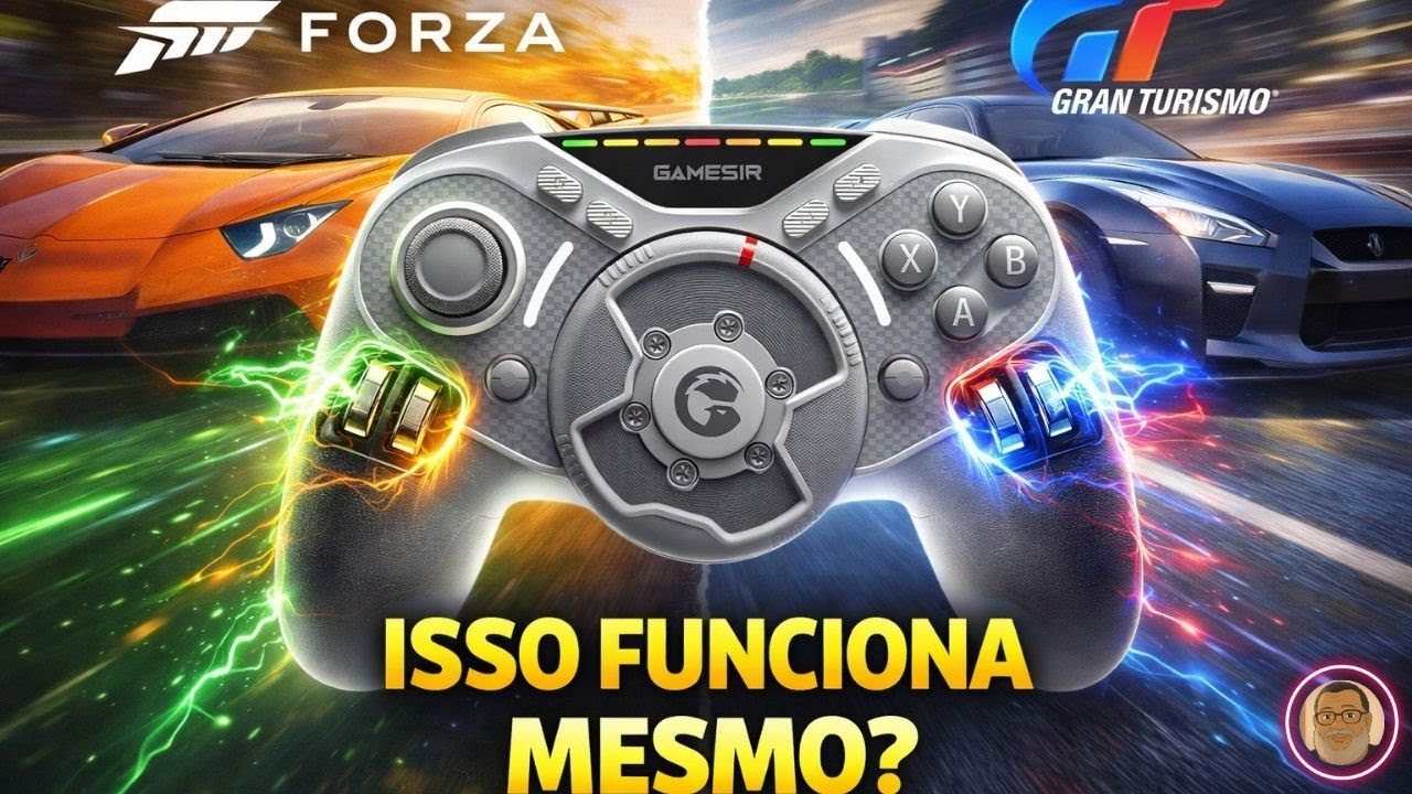 O FIM DOS VOLANTES CAROS? Conheça o GameSir Swift Drive com mini-volante!