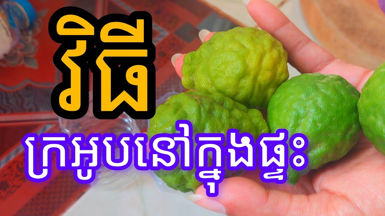 វិធីធ្វើអោយក្នុងផ្ទះក្រអូប