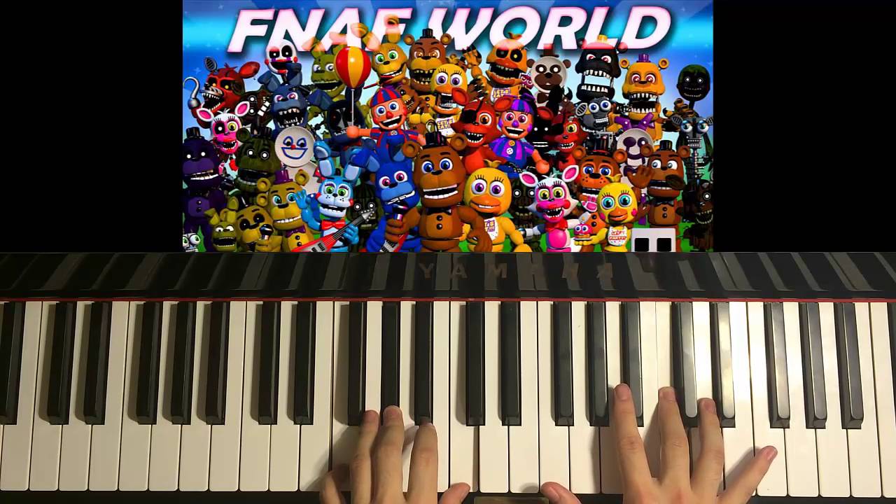 How To Play - FNAF WORLD - Battle Theme - Leon Riskin (Piano Tutorial)