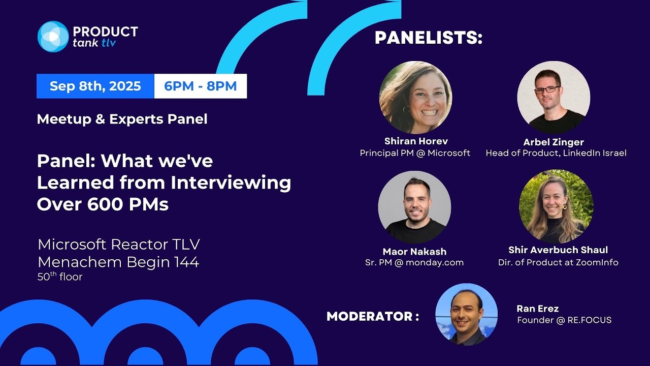 Meetup & Panel   What we've Learned from Interviewing Over 600 PMs  8th of Sep 2025